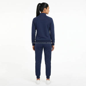 <b>Women's</b> Running Tracksuit Full Zip <b>Jacket</b> and Jogger Set Workout Sportswear OEM ODM Custom Logo Wholesale Manufacturer - Product Image 2