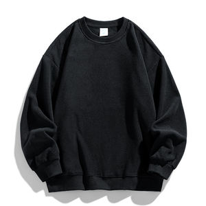 Ultra Heavyweight 500GSM Boxy Sweatshirt Oversized Pullover Unbranded Cotton Fleece Winter Warm Plain Private Label Apparel OEM - Product Image 3