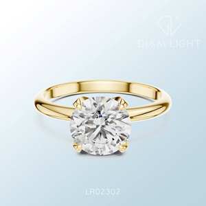 Anillo Solitario Redondo de Alta Calidad, Claridad VS Plus, Color F, Certificado IGI, Hecho a Medida, Joyería Fina, Anillo Elaborado con Elegancia - Product Image 2