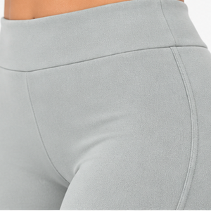 Conjunto Deportivo de Forro Polar para Mujer, Chaqueta con Cremallera, Pantalones Acampanados con Ribete Lateral, Ropa Cómoda para el Día a Día, Venta al Por Mayor de Fábrica - Product Image 5