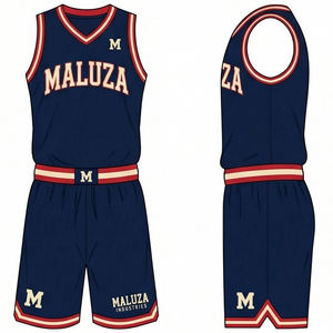 Uniforme de baloncesto de élite, pantalones cortos de malla transpirable, ropa deportiva profesional para equipos, diseño para cancha urbana, MALUZA INDUSTRIES - Product Image 4