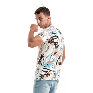 Oversized Heavy Cotton Plain T <b>Shirt</b> Men 300GSM Streetwear Printed Soft Fabric Tees - Product Image 5