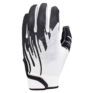 Gants de football américain en cuir haute performance, avec une adhérence durable sur la paume, antidérapants, respirants, légers, confortables, adaptés à tous - Product Image 2
