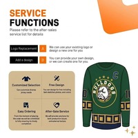 Jersey de Hockey Unisex para Adultos de Alta Calidad OEM - Color y Logotipo Personalizables, Transpirable, Sublimado, Impermeable y Ecológico