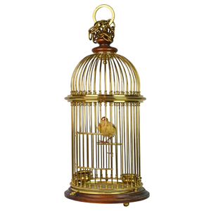 Ensemble de cage à oiseaux en fil métallique de couleur turquoise, design rond décoratif, suspendable, pour une utilisation en intérieur, en extérieur et dans le jardin - Product Image 3