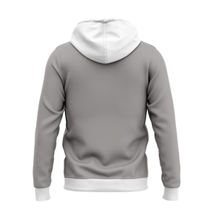 Sweat à capuche zippé en coton de haute qualité, coupe classique, épais, avec poches, tricoté en coton, décontracté, pour l'automne - Product Image 2