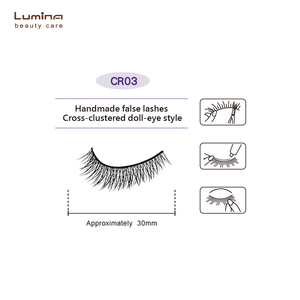 Pestañas postizas hechas a mano CR03 al por mayor para mayoristas en línea - Product Image 2