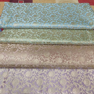 pastel colour brocade textile fabric - Product Image 1