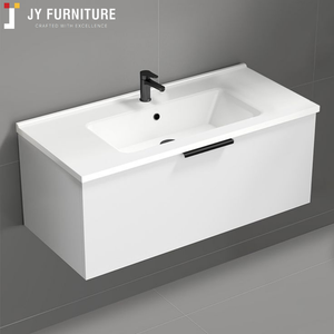 JY Vietnam's Modern 2025 Custom Design RTA Bathroom Vanity Bisagra de encimera laminada modular de estilo europeo de alta calidad - Product Image 2