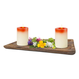 Grand plateau de service en bois de manguier de luxe, durable et écologique, moderne, sans danger pour les aliments, artisanat en bois brun, fromage décoratif fait à la main - Product Image 4