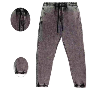 Pantalones Jogger para Hombre con Lavado Ácido, Logotipo Personalizado, Alta Calidad, Ligeros, 100% Algodón Canvas, en Oferta - Product Image 3