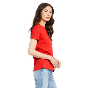 T-shirt d'été pour femme, best-seller, haute qualité, 100% coton, respirant, séchage rapide, anti-plis, écologique, logo personnalisé - Product Image 3