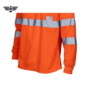 Custom Hi Vis Polyester Breathable Long Sleeve Safety Hoodie Reflective Tape <b>Work</b> Shirt <b>Construction</b> PPE OEM Manufacturer - Product Image 4