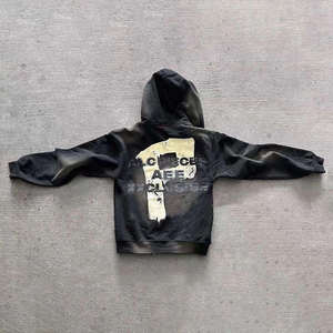 Exxlueiee Men's <b>Hoodie</b> and Shorts Set Red Black Letter Print Drawstring Waist Casual Sportswear Breathable <b>Polyester</b> Track Suit - Product Image 3