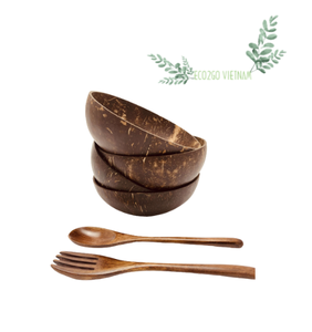 100% Natural Coconut Shell Bowls - Eco-Conscious Natural Kitchenware Bowls With Custom Logo And High Quality by Eco2go Vietnam - Product Image 3