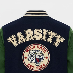 Chaqueta Varsity de Béisbol para Hombre, Diseño Nuevo, Bordado Chenille, Invierno, Transpirable, Resistente al Viento, Logotipo y Color Personalizables, Venta al Por Mayor - Product Image 5