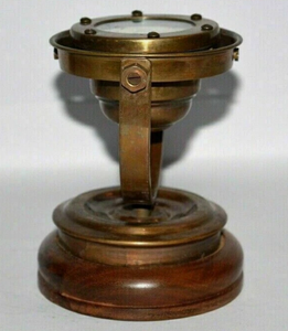 Brass Nautical <b>Compass</b> Gimbal Pocket Analog Dial Handheld Portable Desk Ornament - Product Image 3