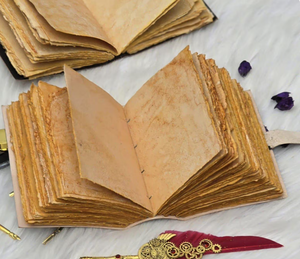 Floral <b>Moon</b> Grimoire Journal – Celestial Spell <b>Book</b>, Vintage Pages (Personalized Gift) - Product Image 6