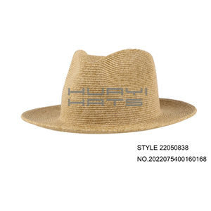Wholesale Custom <b>Floppy</b> Straw Bucket <b>Hat</b> Lightweight Summer Outdoor Unisex <b>Hat</b> Ribbon Rope Private Label OEM Manufacturer - Product Image 3