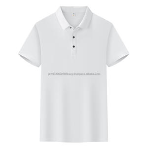 Camiseta de Negocios de Manga Corta para Hombre de Alta Calidad, Impresión de Logotipo Personalizado, Diseño de Seda de Hielo Sólida, Venta al por Mayor para Camiseta Polo de Punto - Product Image 4