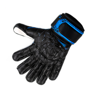 ถุงมือผู้รักษาประตู BLACK RACING GEAR วัสดุ PU ป้องกันนิ้วมือ สายรัดข้อมือปรับได้ กันลื่น สำหรับฟุตบอล ไซส์ XS จำนวนมาก - Product Image 2