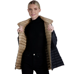 Winter 2026 Reversible Padded Bomber <b>Jacket</b> with Black and Gold Warm Puff Insulation - Product Image 4