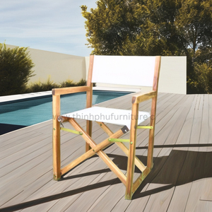 Fabriqué au Vietnam, fauteuil pliable en bambou écologique contemporain pour salon extérieur et salle à manger - Product Image 1