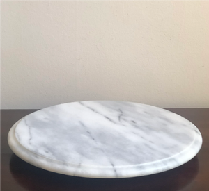 Bandeja giratoria Lazy Susan de madera y mármol para servir desayunos, cupcakes y aperitivos - Product Image 2