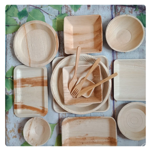 ชามใบปาล์ม Areca ที่ใส่ใจสิ่งแวดล้อม-เหมาะสำหรับการรับประทานอาหารและปาร์ตี้กลางแจ้ง! - Product Image 2