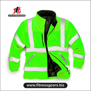 JUST FITNESS GEARS JFG-WJ-2234 Winter <b>Men</b> Hooded High-Visibility Work <b>Jacket</b> Canvas Custom Logo/Color Breathable Eco-Friendly - Product Image 1