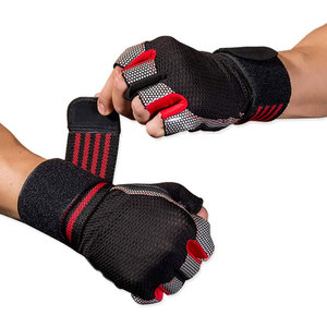 High Quality Athletic Leather Breathable Mesh Unisex Weightlifting Cross-Fit Training Custom Gym Workout <b>Gloves</b> QST Brand Body - Product Image 1