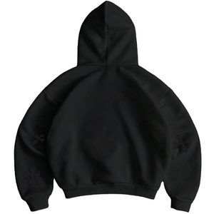 Sweat à capuche personnalisé brodé pour homme, coupe oversize, écologique, en molleton doux, pour usage quotidien, mode hiver - Product Image 2