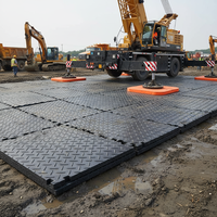 4x8 HDPE Fahrplatten Polyethylen-Bodenplatten Temporärer Bodenschutz für Schwerlastgeräte Schlamm-Bodenmatte Großveranstaltungen
