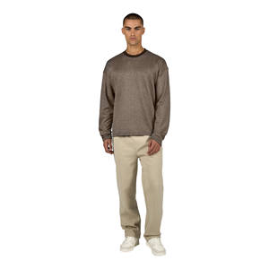 Camiseta Casual de Manga Larga para Hombre con Logotipo Frontal Impreso Personalizado, Cuello Redondo, 100% Algodón, Transpirable y Ecológica - Product Image 2