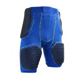 Pantalones Cortos de Fútbol Acolchados con Estampado Personalizado para Hombre, Cintura Elástica, Poliéster, Ajuste Atlético, para Todas las Temporadas, Color Sólido, Equipo de Protección - Product Image 5