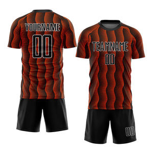 Uniforme de Fútbol Estampado en Poliéster para Adultos, Secado Rápido, Transpirable, Conjunto Deportivo de Manga Corta, Superventas - Product Image 1