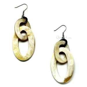 Chrysoprase ต่างหูรูปเขาสัตว์สีทองชุบด้วยไฟฟ้าเครื่องประดับต่างหูหินแบบตะวันตกของขวัญน่ารักสำหรับผู้หญิง - Product Image 2