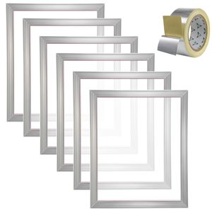 Kit per Serigrafia a 6 Pezzi con Telai in Alluminio 18x20 Pollici e Rete a Maglia 160 per Stampa - Product Image 1
