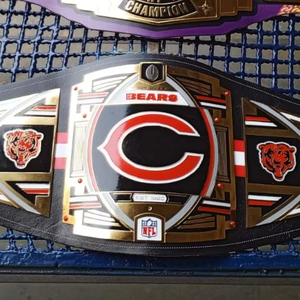 Cinturón de Campeonato Personalizado de Fútbol Americano de Chicago con Placas de Latón de 2mm o 4mm - Product Image 1