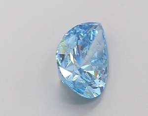 Diamant de laboratoire CVD en forme de poire de 1,18 carat, couleur bleu vif fantaisie, clarté SI1, polissage excellent, pierre précieuse de luxe premium en vrac - Product Image 4