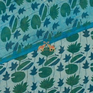 Tissus en coton indien imprimés à la main Bagru Dabu, motifs floraux, pour vêtements et décoration intérieure, tissu pour rideaux - Product Image 5