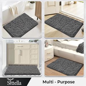 Tapis de sol personnalisés pour intérieur, tapis de bain super absorbants en chenille pour salle de bain - Product Image 6