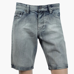 Pantalones Cortos de Mezclilla para Hombre, de la Mejor Calidad, Nuevo Modelo, Cintura Elástica, Corte Ajustado, 100% Algodón, Servicio OEM, Hechos en Pakistán - Product Image 1