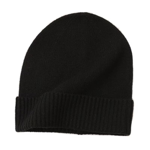 Custom Embroidery logo Unisex 100% Real Cashmere Beanie for <b>Man</b> <b>Winter</b> <b>Hat</b> High Quality Rib Design - Product Image 3