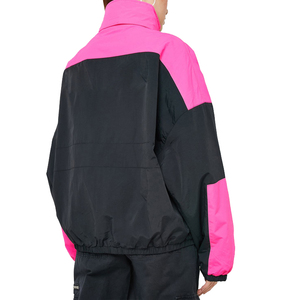 <b>Women</b> Windproof Racer <b>Jacket</b> Full Zip Stand Collar Contrast Color Block Drop Shoulder Long Sleeve Polyester Material <b>Utility</b> - Product Image 6
