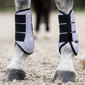 Botas de neopreno premium con purpurina para caballos, botas brillantes para caballos, logotipo personalizado, venta al por mayor, proveedor ecuestre OEM - Product Image 4