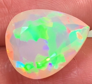 W.A.GEMS Ópalos Naturales Facetados Sueltos, Corte Pera/Gota, Juego de Color Fuego, Valorados por Terceros para Joyería - Product Image 2