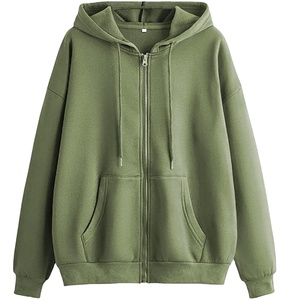 เสื้อฮู้ดผู้หญิงขายส่ง ผ้าฝ้ายฟลีซ 100% ผ้าเรียบด้านหน้า ป้องกันขนร่วง แห้งเร็ว ระบายอากาศดี พิมพ์ลายดิจิทัล สำหรับฤดูหนาวและฤดูใบไม้ร่วง - Product Image 4