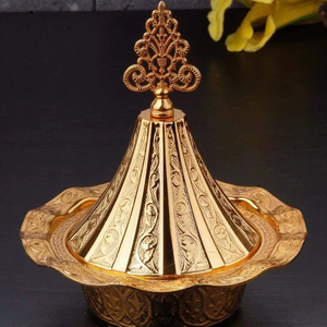 Tazón de metal de calidad alimentaria para dátiles, perfecto para almacenamiento higiénico de dátiles, servicio y presentación profesional de alimentos. - Product Image 1