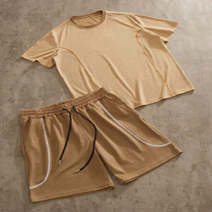 Ensemble de vêtements d'été pour hommes Jacquard Enterprises, t-shirt à manches courtes et short, tenue décontractée légère pour la plage - Product Image 3